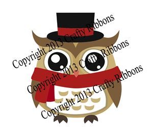 Christmas Owl - Digi 1